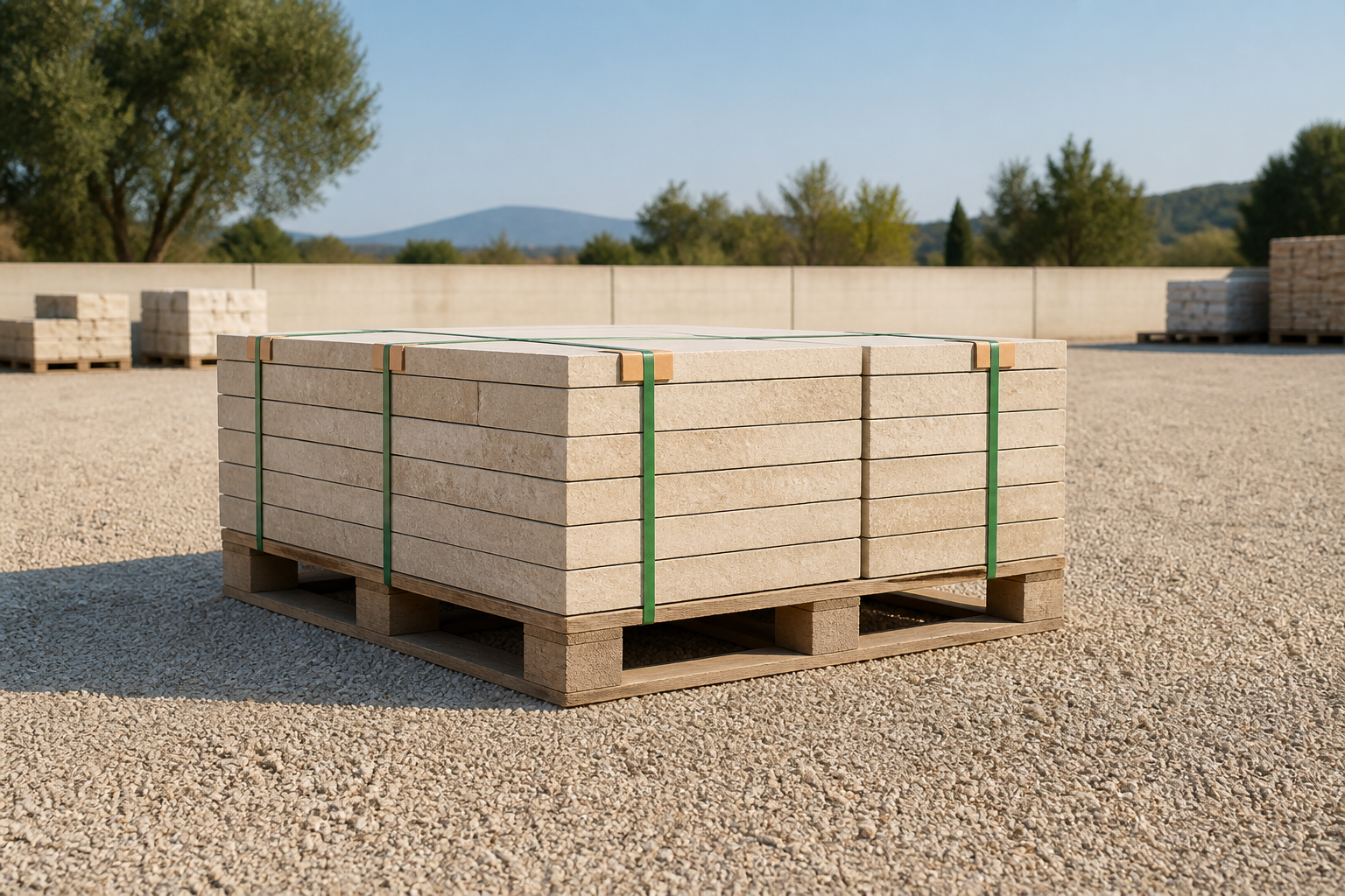 State the pallet footprint rather than assuming it