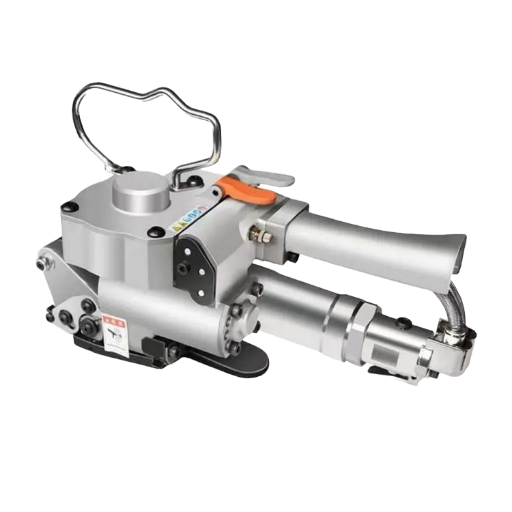 Strapping machines and tools for PET strap jointing