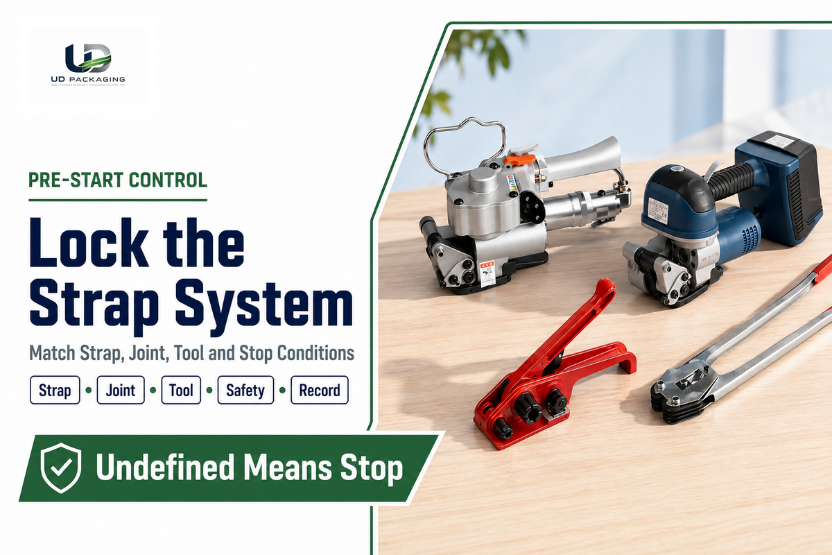 Confirm the Strap, Joint, Tools, and Stop Conditions — UD Packaging