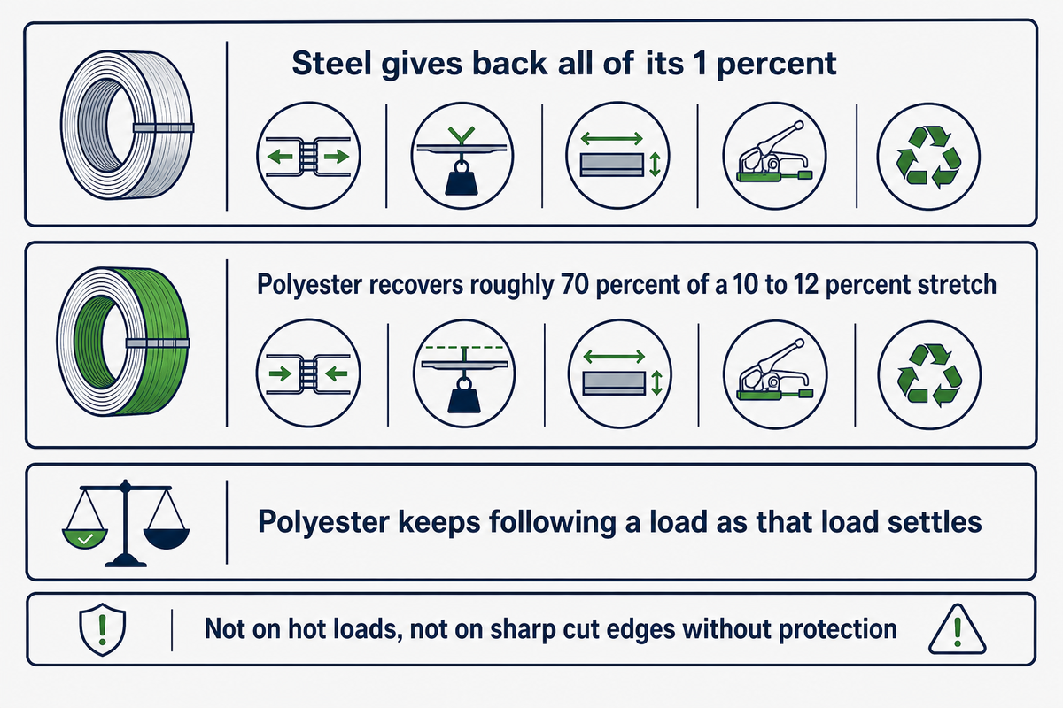 Polyester Strapping: The Steel Alternative That Holds Tension — UD Packaging