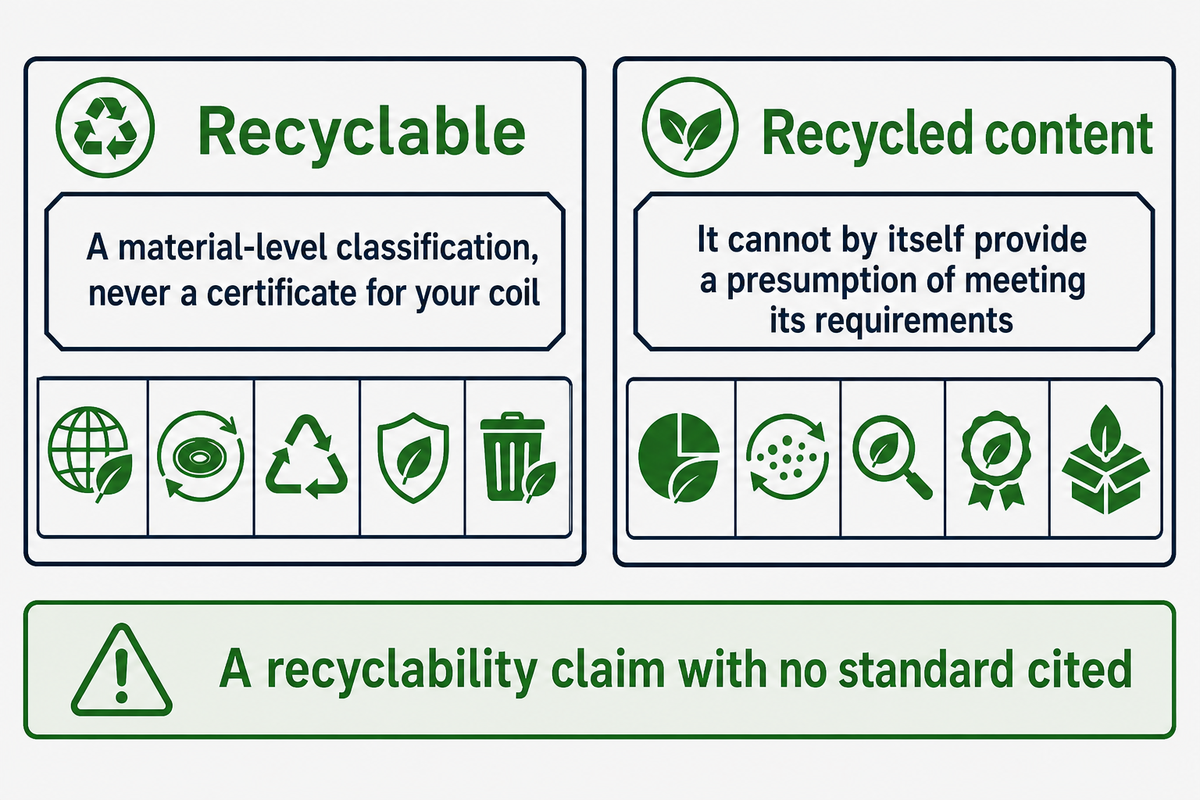 Recycled and Recyclable: What a Strapping Claim Actually Certifies — UD Packaging