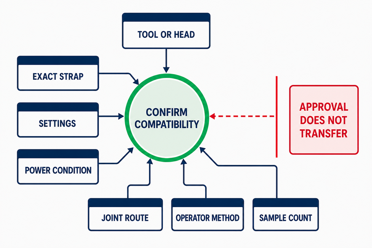 Joint, Tool, and Machine Compatibility Is a Separate Approval