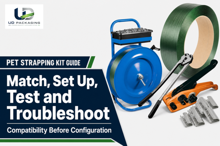 PET strapping kit guide for matching, setup, testing and troubleshooting