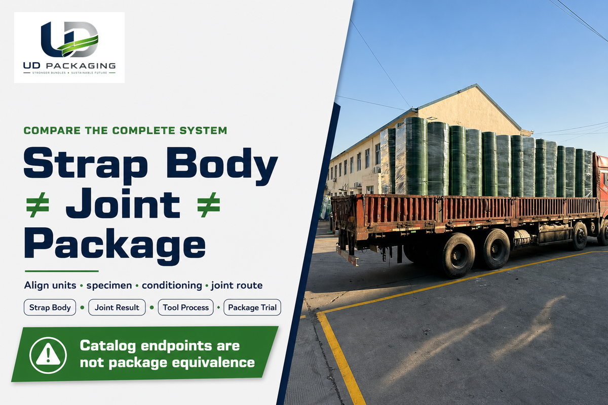 Strap body, joint result, tool process and package trial must be compared separately