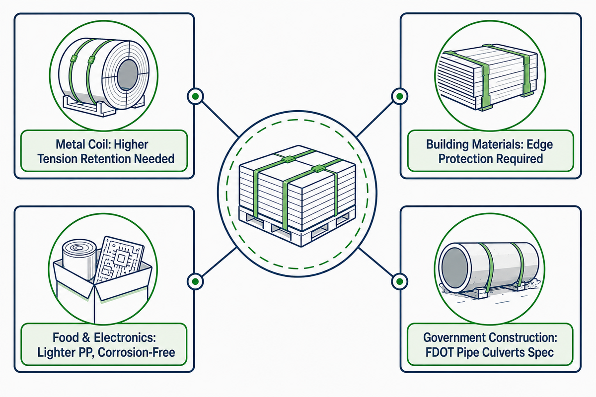 Where Plastic Strapping Is Used Across Industries — UD Packaging
