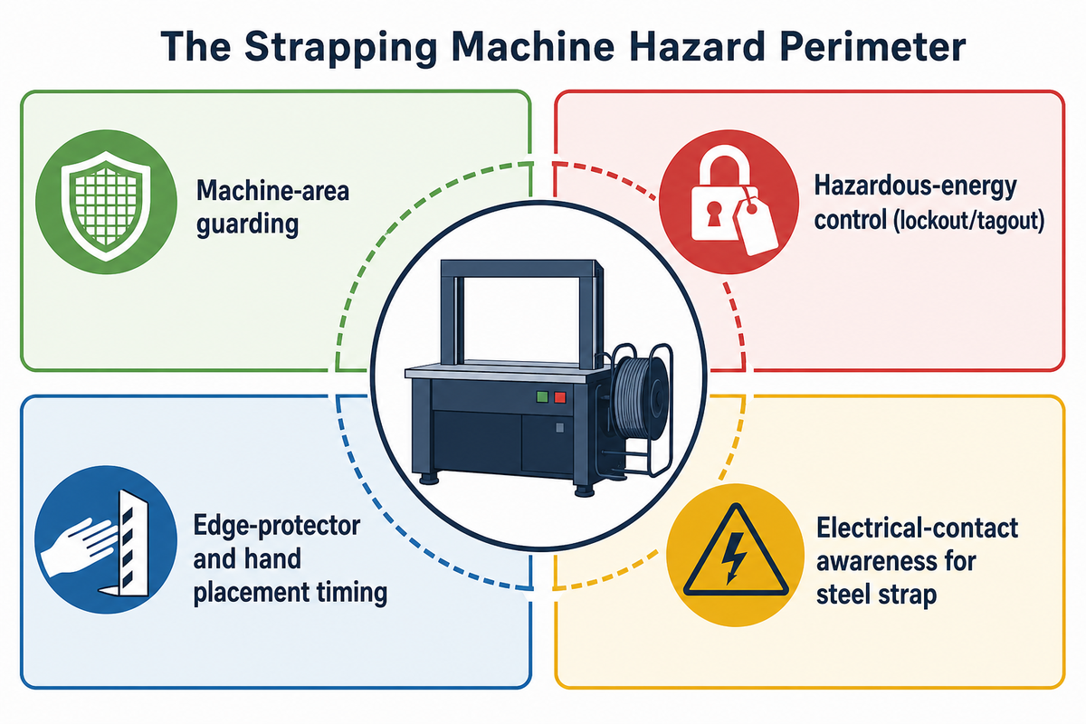 Operating and Maintaining a Strapping Machine Safely — UD Packaging