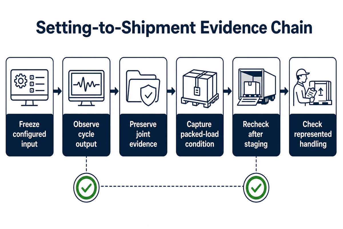 6. Follow the Setting-to-Shipment Evidence Chain