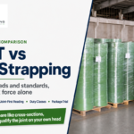 PET and PP strapping compared on joints, loads and standards rather than on break force alone