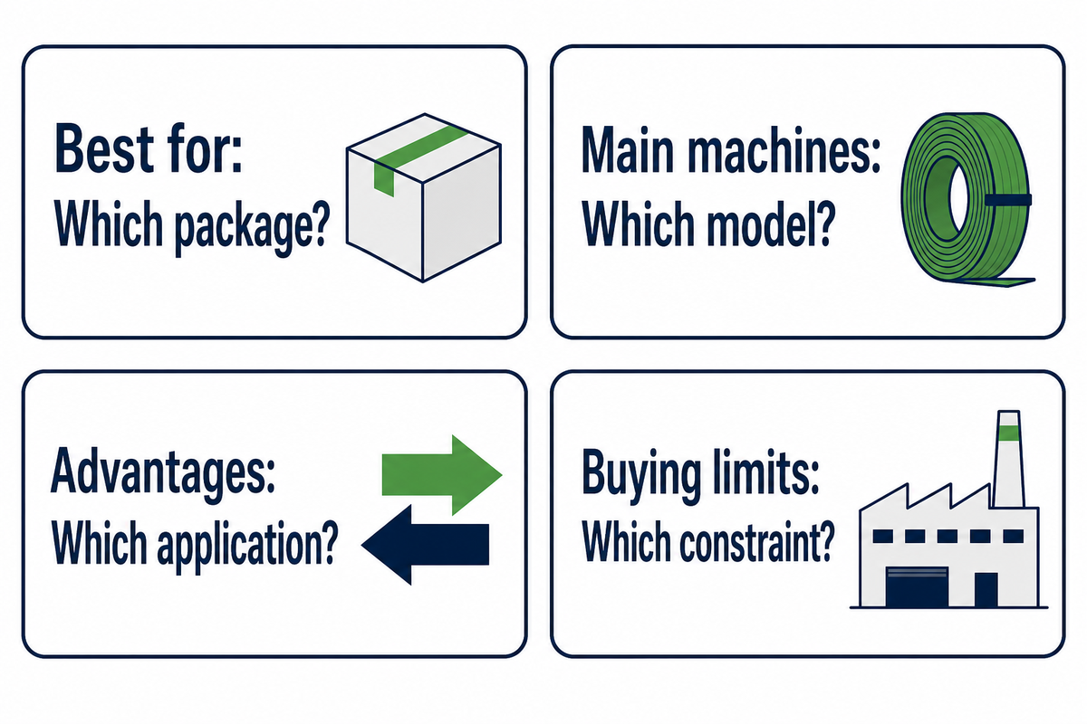 Strapping Machine Manufacturer Comparison — UD Packaging
