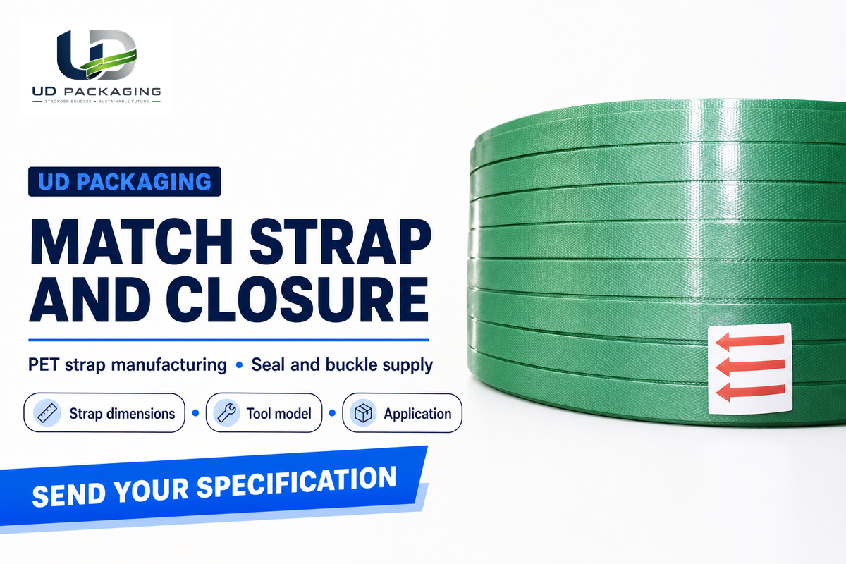 Match Your Strap and Buckle or Seal with UD Packaging — UD Packaging