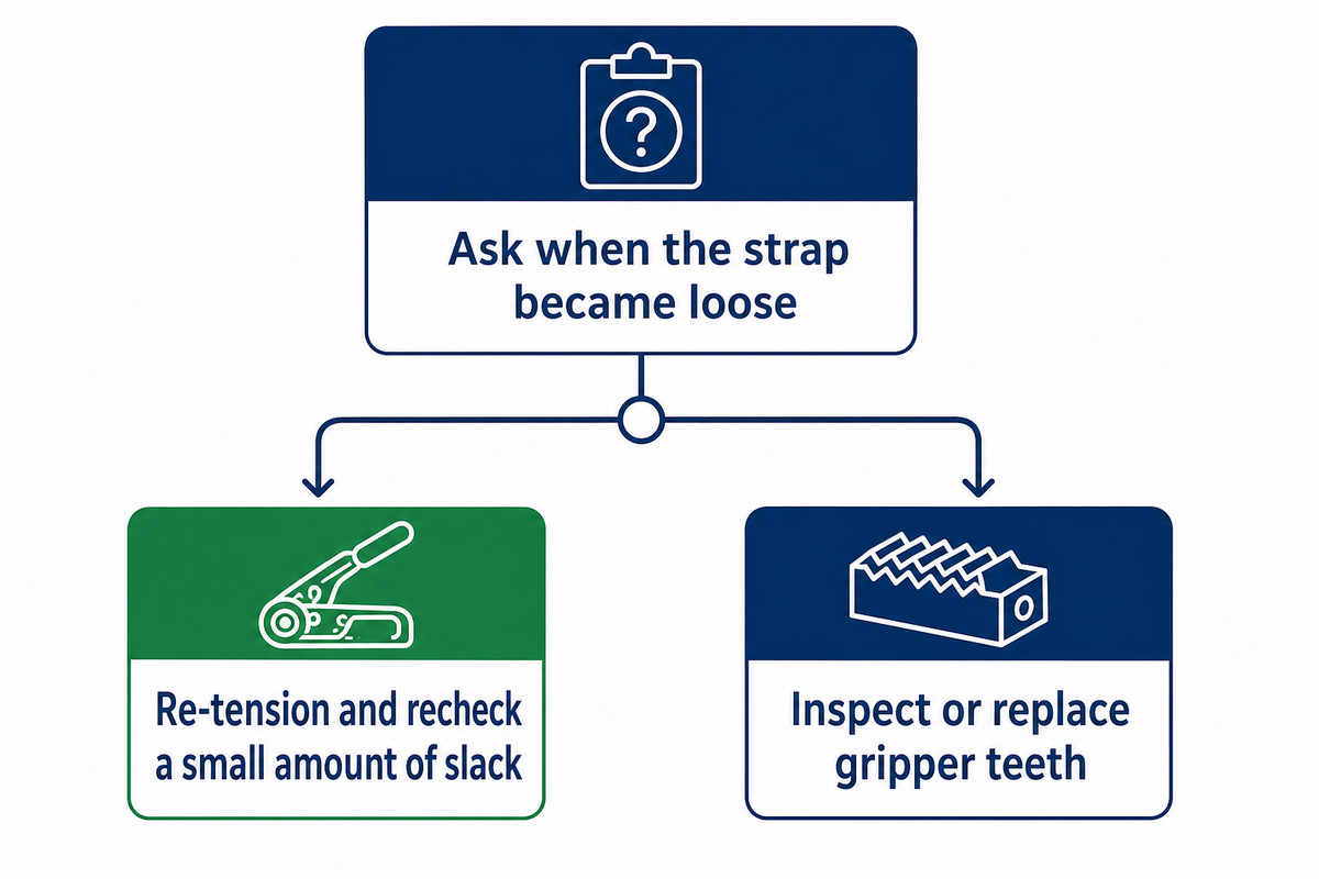 Troubleshooting: Loose Straps, Slipping, and Tool Wear — UD Packaging
