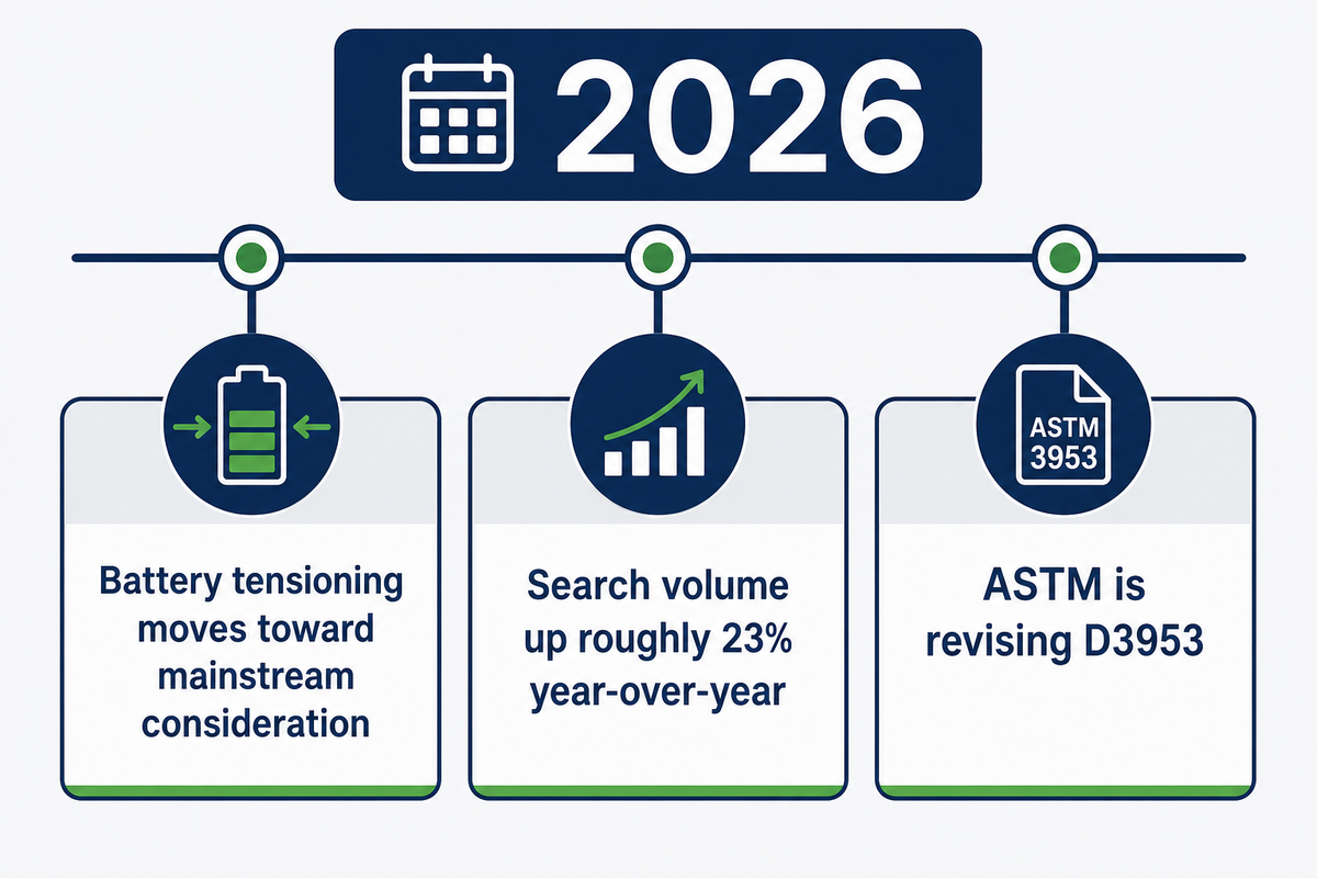 2026 Outlook: Battery Tensioners Are Shifting From Niche to Mainstream — UD Packaging