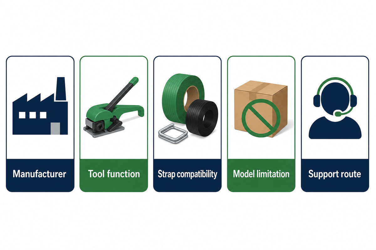 Strapping Tool Manufacturer Comparison — UD Packaging