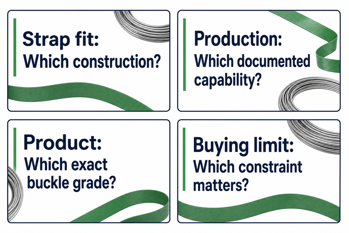 Wire Buckle Manufacturer Comparison: Production Evidence and Strap Fit — UD Packaging
