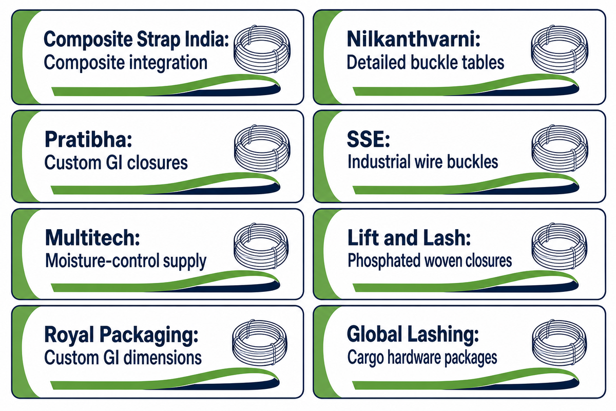 Indian Wire Strapping Buckle Manufacturers — UD Packaging