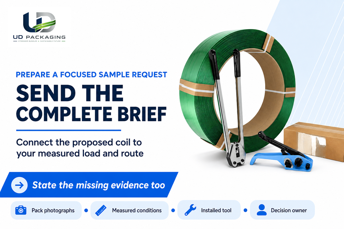 Send pack photographs, measured conditions, the proposed coil, installed tool, route and decision owner.
