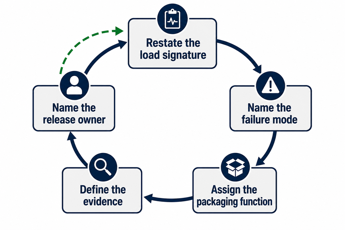 Five-step packaging change decision framework