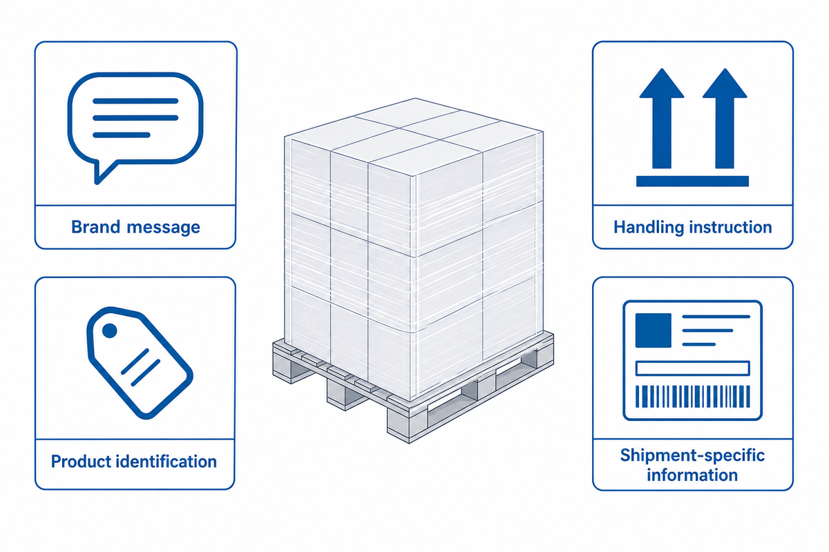 Repeated film messages cannot uniquely identify a pallet; keep shipment data and load checks separate.