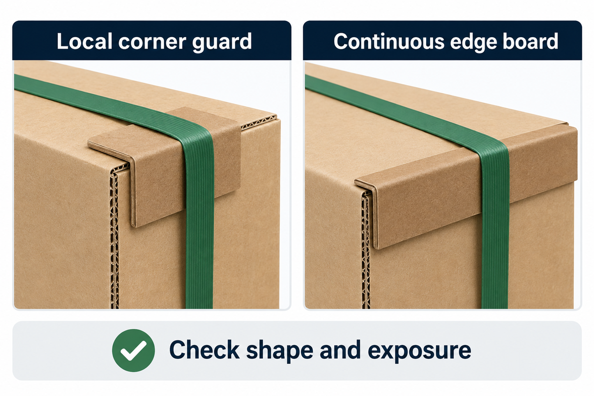 Contrasts local and continuous protection by contact geometry, rather than treating every protector as a strength upgrade.
