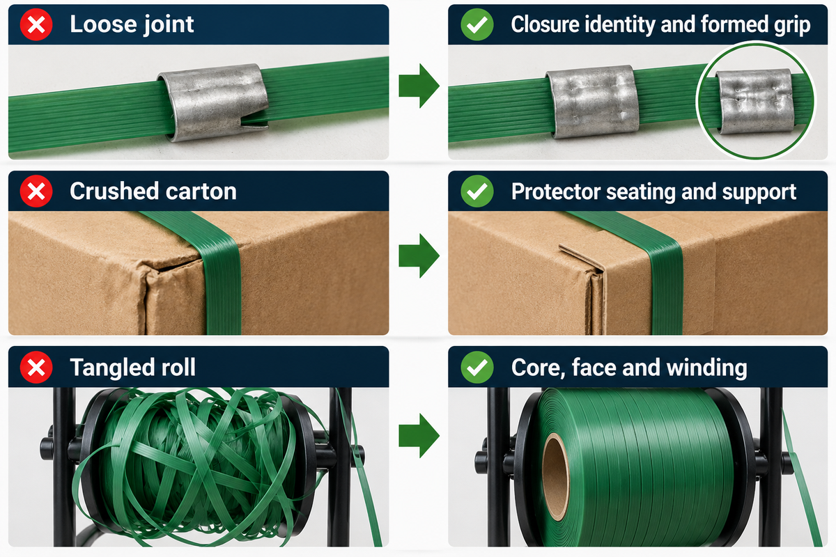 Connects three visible fault locations to different interfaces, discouraging tension changes as the default response.