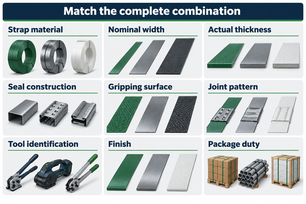 Match the Seal, Strap and Sealer as One Setup